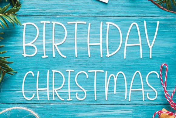 Birthday Christmas Font for Business