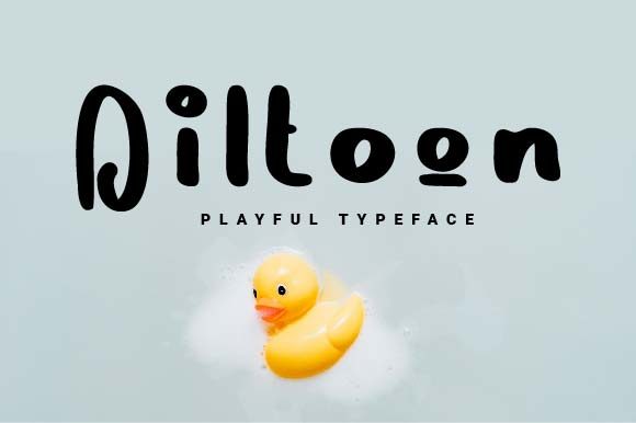 Diltoon: A Cute Display Font for Business