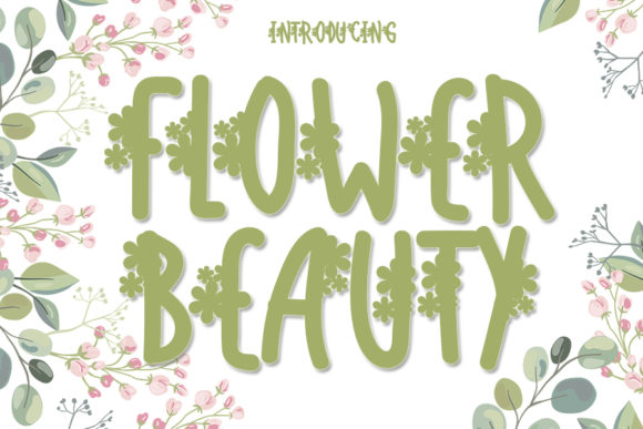 Flower Beauty Font for Business