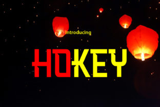 Hokey Font: A Square Display Typeface for Personal Editorial Projects