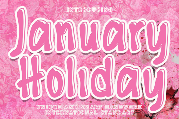 January Holiday: A Display Font Designed for Editorial Storytelling