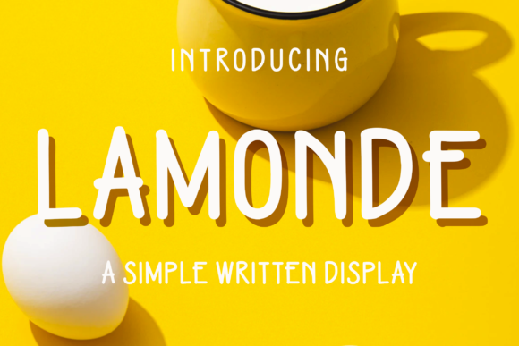 Lamonde: A Simple Display Font