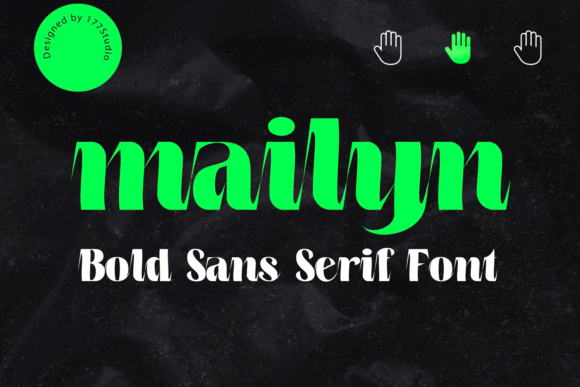 Mailyn: A Display Font for Handmade Product Design