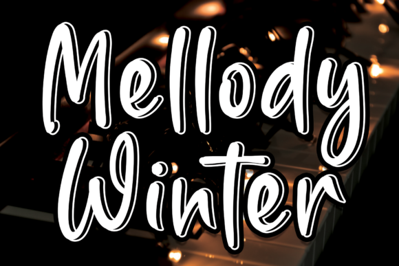 Mellody Winter: A Handcrafted Display Font for Cozy Branding