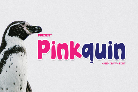 Pinkquin: A Bold Display Font for Handmade Products and Printables