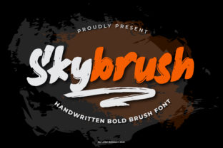 Skybrush: A Bold Brush Font for Editorial Storytelling