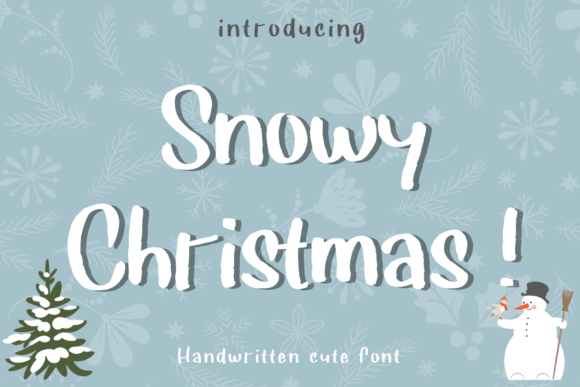 Snowy Christmas Font for Business