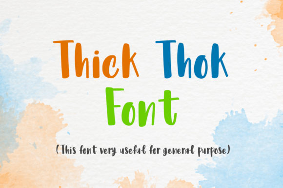 Thick Thok: A Bold Font for Business