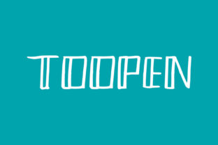 Toopen: A Display Font That Captures Attention in Every Scroll